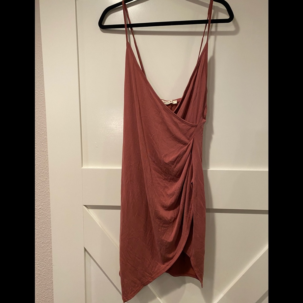 Better Be spaghetti strap dress with cross front